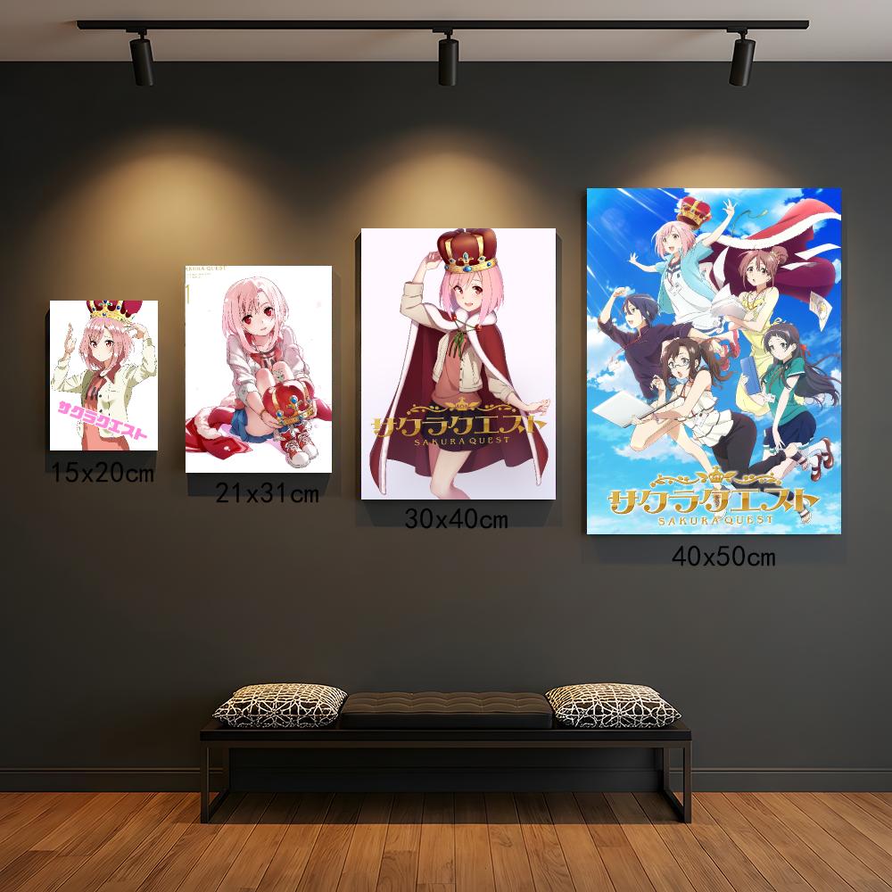 anime S-Sakura Quest-T Poster  - Office Quest recension och pris