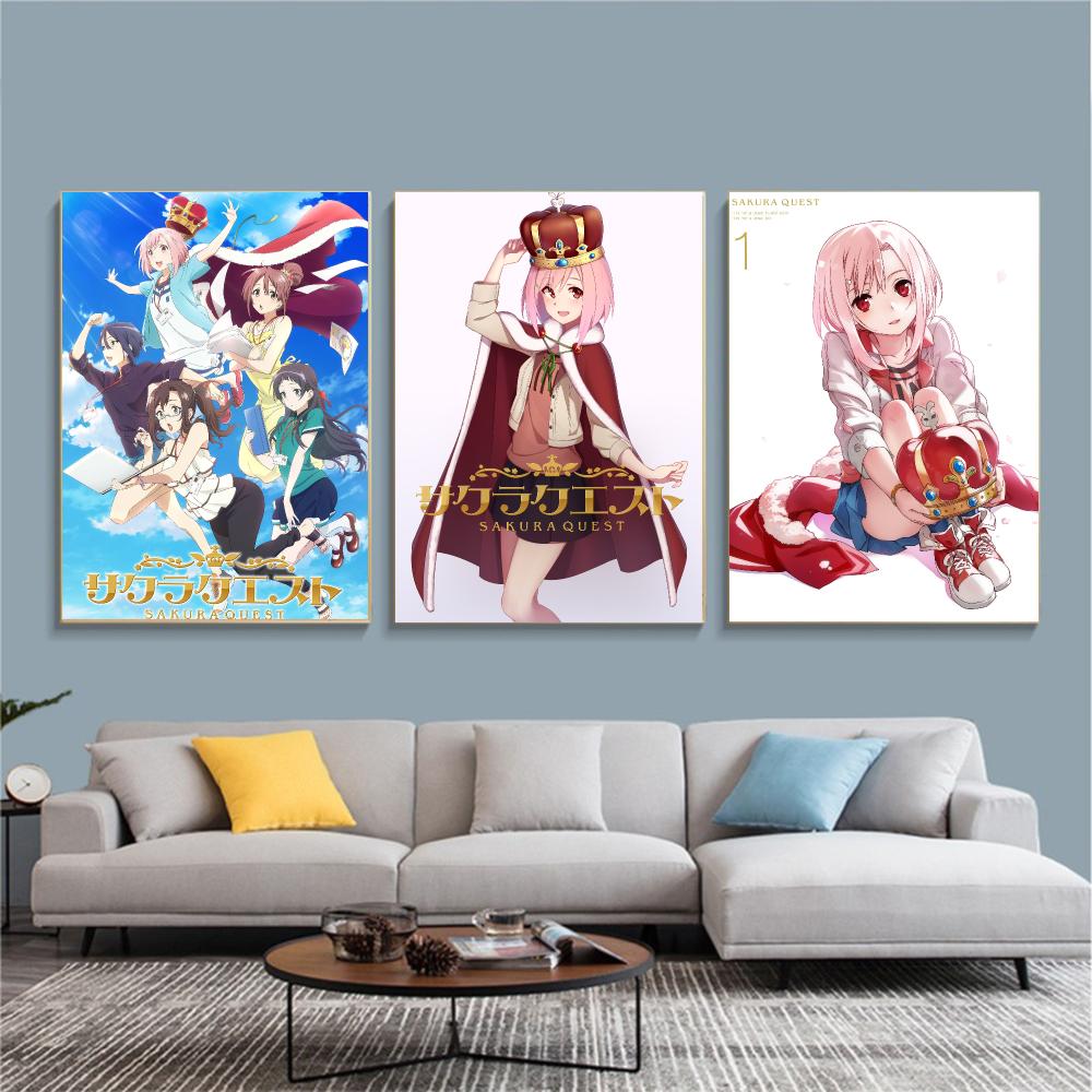 anime S-Sakura Quest-T Poster  - Office Quest recension och pris